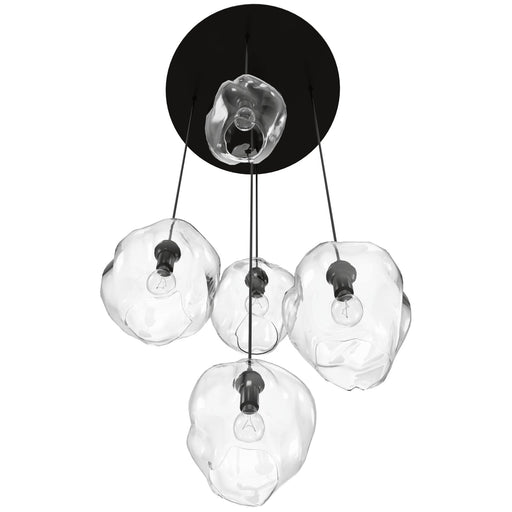 Multi-Light Pendant Avenue Lighting HF8145-DBZ-CL Sonoma Ave. 5-Light 28"W Pendant in Dark Bronze/Clear Glass Avenue Lighting