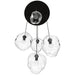 Multi-Light Pendant Avenue Lighting HF8145-DBZ-CL Sonoma Ave. 5-Light 28"W Pendant in Dark Bronze/Clear Glass Avenue Lighting