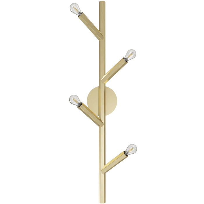 Wall Sconce Avenue Lighting HF8884-BB The Oaks 4-Light 36"H Wall Sconce in Brushed Brass Avenue Lighting