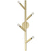 Wall Sconce Avenue Lighting HF8884-BB The Oaks 4-Light 36"H Wall Sconce in Brushed Brass Avenue Lighting
