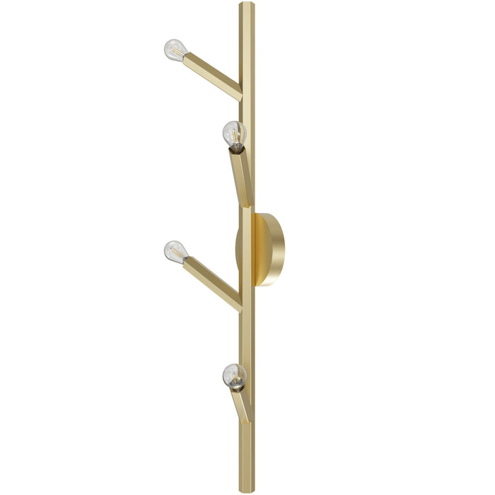 Wall Sconce Avenue Lighting HF8884-BB The Oaks 4-Light 36"H Wall Sconce in Brushed Brass Avenue Lighting