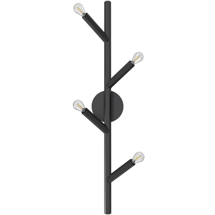Wall Sconce Avenue Lighting HF8884-BLK The Oaks 4-Light 36"H Wall Sconce in Black Avenue Lighting