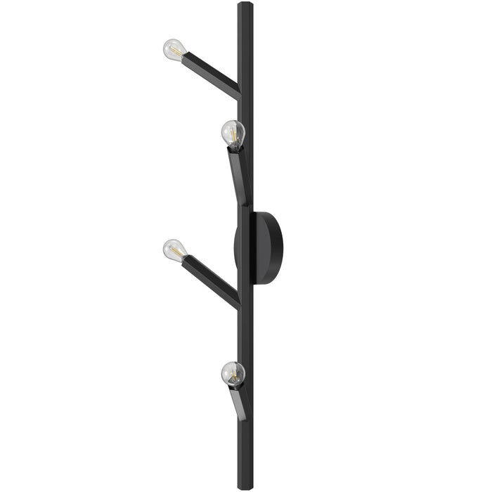 Wall Sconce Avenue Lighting HF8884-BLK The Oaks 4-Light 36"H Wall Sconce in Black Avenue Lighting