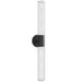 Wall Sconce Avenue Lighting HF3306-BK Strand 28"H LED Wall Sconce in Black/Laser-Cut Spiral Crystal Avenue Lighting