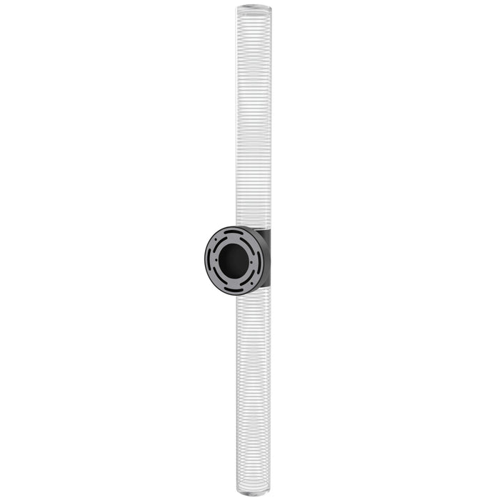 Wall Sconce Avenue Lighting HF3307-BK Strand 34"H LED Wall Sonce in Black/Laser-Cut Spiral Crystal Avenue Lighting