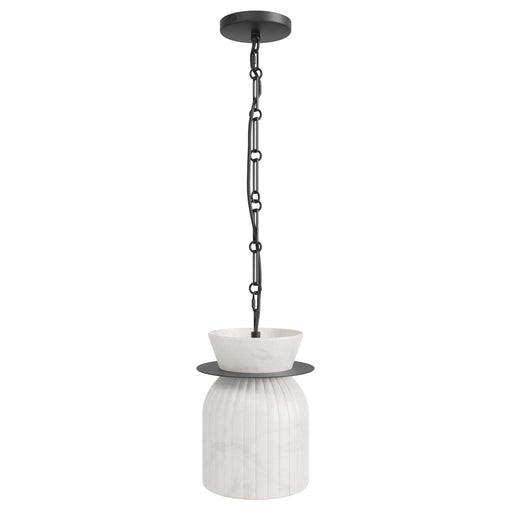Pendant Light Avenue Lighting HF7500-BK Westwood 10"H Alabaster LED Pendant in Black in Matte Black Avenue Lighting