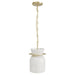 Pendant Light Avenue Lighting HF7500-BB Westwood 10"H Alabaster LED Pendant in Brushed Brass Avenue Lighting