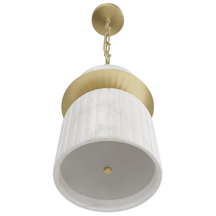 Pendant Light Avenue Lighting HF7500-BB Westwood 10"H Alabaster LED Pendant in Brushed Brass Avenue Lighting