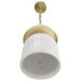 Pendant Light Avenue Lighting HF7500-BB Westwood 10"H Alabaster LED Pendant in Brushed Brass Avenue Lighting