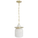 Pendant Light Avenue Lighting HF7501-BB Westwood 11"H Alabaster LED Pendant in Brushed Brass Avenue Lighting