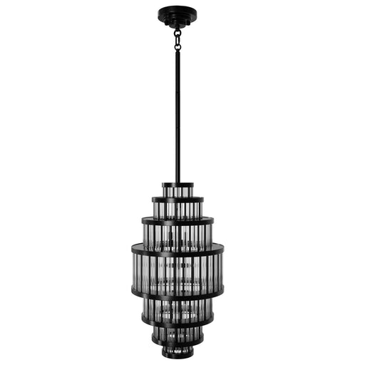 Pendant Light Avenue Lighting HF1924-GM Waldorf 22"H Pendant in Polished Gunmetal Avenue Lighting