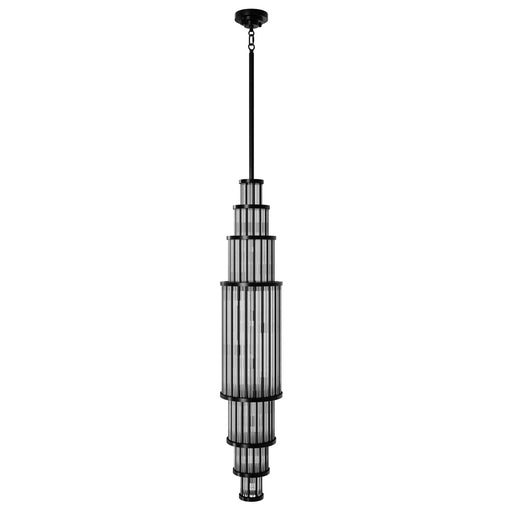 Pendant Light Avenue Lighting HF1926-GM Waldorf 50"H Pendant in Polished Gunmetal Avenue Lighting