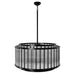 Chandelier Avenue Lighting HF1928-GM Waldorf 31" Round Chandelier in Polished Gunmetal Avenue Lighting