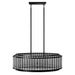 Chandelier Avenue Lighting HF1927-GM Waldorf 52"L Oval Chandelier in Polished Gunmetal Avenue Lighting