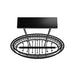 Chandelier Avenue Lighting HF1927-GM Waldorf 52"L Oval Chandelier in Polished Gunmetal Avenue Lighting