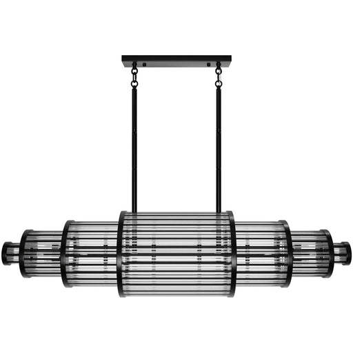 Chandelier Avenue Lighting HF1920-GM Waldorf 64"W LED Chandelier in Polished Gunmetal Avenue Lighting