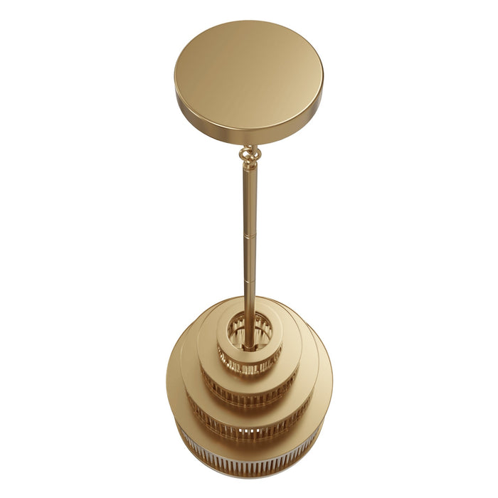 Pendant Light Avenue Lighting HF1924-AB Waldorf 22"H Pendant in Aged Brass Avenue Lighting