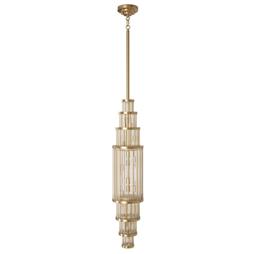 Pendant Light Avenue Lighting HF1925-AB Waldorf 38"H Pendant in Aged Brass Avenue Lighting