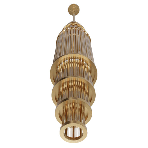 Pendant Light Avenue Lighting HF1926-AB Waldorf 50"H Pendant in Aged Brass Avenue Lighting