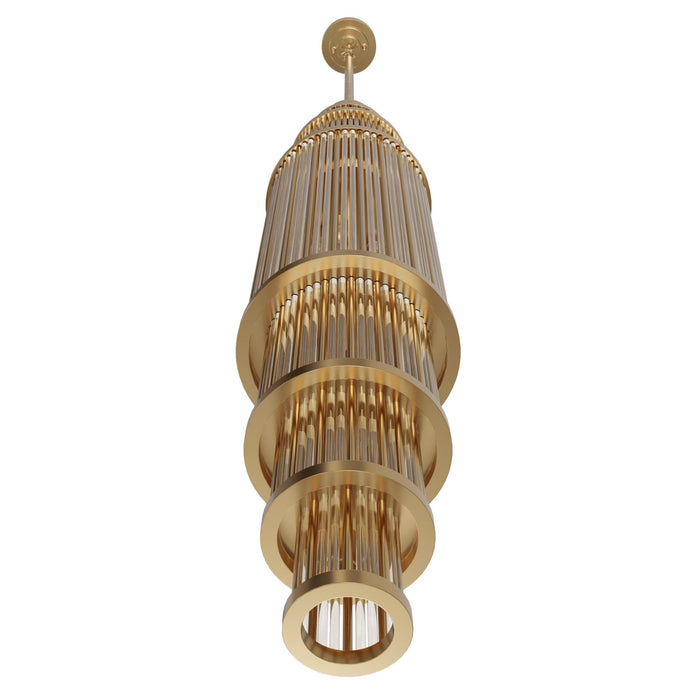 Pendant Light Avenue Lighting HF1926-AB Waldorf 50"H Pendant in Aged Brass Avenue Lighting