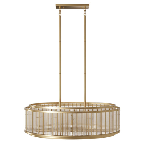 Chandelier Avenue Lighting HF1927-AB Waldorf 52"L Oval Chandelier in Aged Brass Avenue Lighting