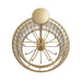 Chandelier Avenue Lighting HF1928-AB Waldorf 31" Round Chandelier in Aged Brass Avenue Lighting