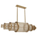 Chandelier Avenue Lighting HF1920-AB Waldorf 64"W LED Pendant in Aged Brass Avenue Lighting