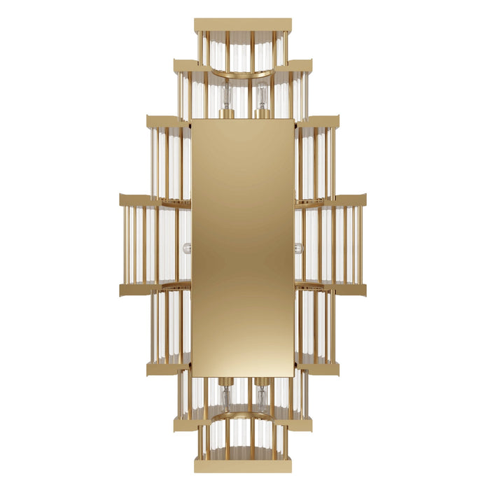 Wall Sconce Avenue Lighting HF1921-AB Waldorf 22"H Wall Sconce in Aged Brass Avenue Lighting