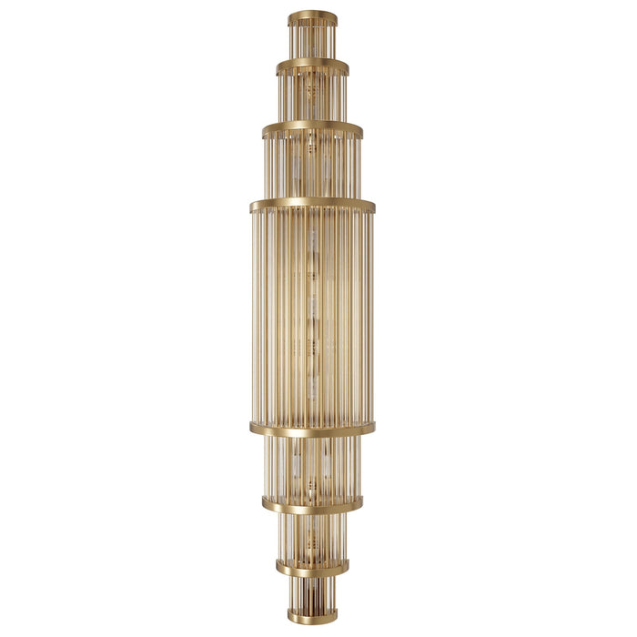 Wall Sconce Avenue Lighting HF1922-AB Waldorf 38"H Wall Sconce in Aged Brass Avenue Lighting