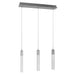 Multi-Light Pendant Avenue Lighting HF1900-3-GL-CH-SNW The Original Glacier 3-Light 37"W LED Pendant in Polished Chrome/Snow Crystals Avenue Lighting