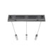 Multi-Light Pendant Avenue Lighting HF1900-3-GL-CH-SNW The Original Glacier 3-Light 37"W LED Pendant in Polished Chrome/Snow Crystals Avenue Lighting