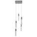 Multi-Light Pendant Avenue Lighting HF1900-5-GL-CH-SNW The Original Glacier 5-Light 12"W LED Pendant in Polished Chrome/Snow Crystals Avenue Lighting