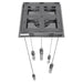Multi-Light Pendant Avenue Lighting HF1900-5-GL-CH-SNW The Original Glacier 5-Light 12"W LED Pendant in Polished Chrome/Snow Crystals Avenue Lighting
