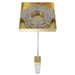 Pendant Light Avenue Lighting HF1901-1-GL-BB-SNW The Original Glacier 1-Light 2"W LED Mini Pendant in Brushed Brass/Snow Crystal Avenue Lighting
