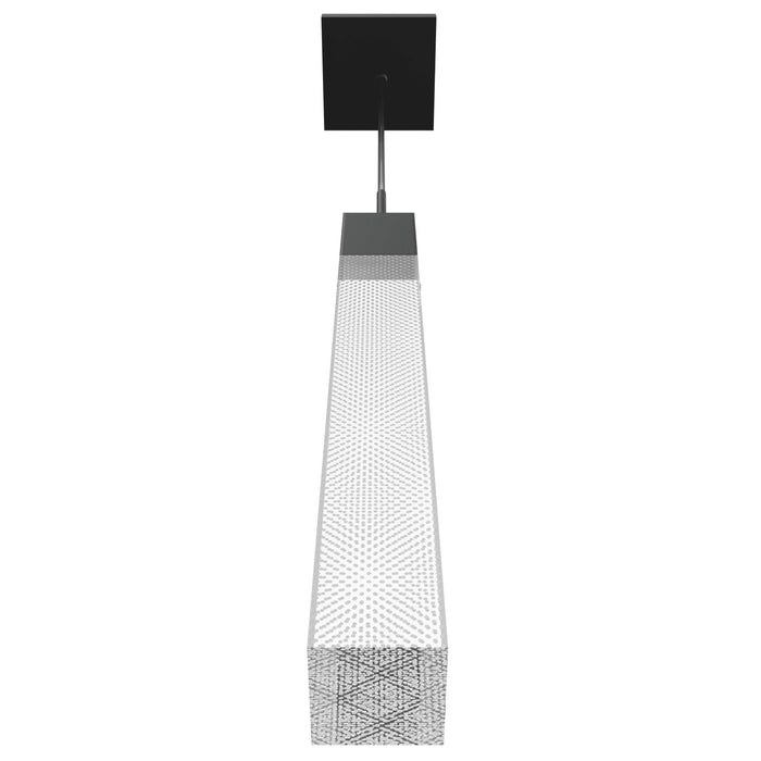 Pendant Light Avenue Lighting HF1901-1-GL-BK-SNW The Original Glacier 1-Light 2"W LED Mini Pendant in Black/Snow Crystal Avenue Lighting