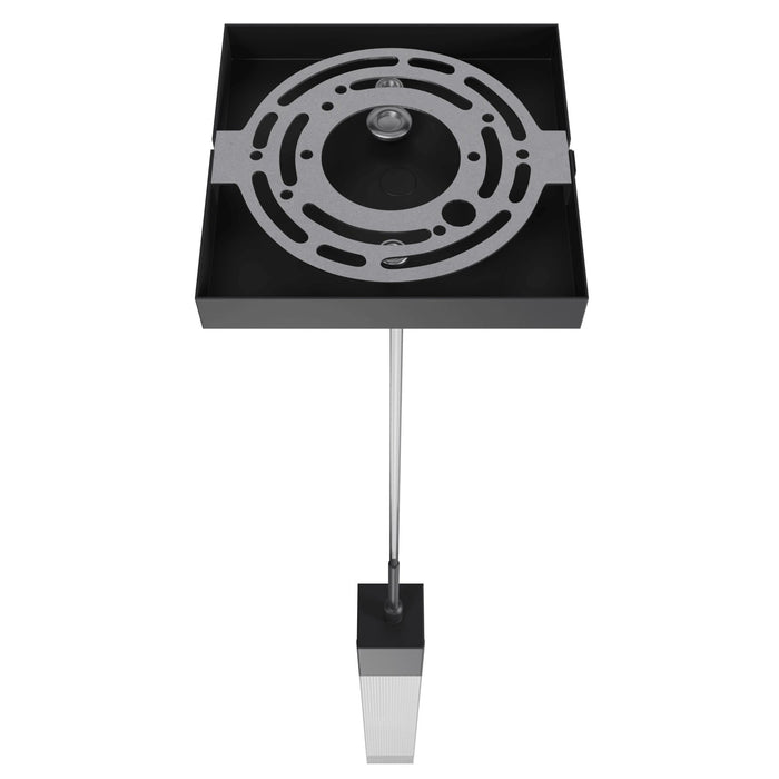 Pendant Light Avenue Lighting HF1901-1-GL-BK-SNW The Original Glacier 1-Light 2"W LED Mini Pendant in Black/Snow Crystal Avenue Lighting