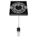 Pendant Light Avenue Lighting HF1901-1-GL-BK-SNW The Original Glacier 1-Light 2"W LED Mini Pendant in Black/Snow Crystal Avenue Lighting