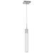 Pendant Light Avenue Lighting HF1901-1-GL-CH-SNW The Original Glacier 1-Light 2"W LED Mini Pendant in Polished Chrome/Snow Crystal Avenue Lighting