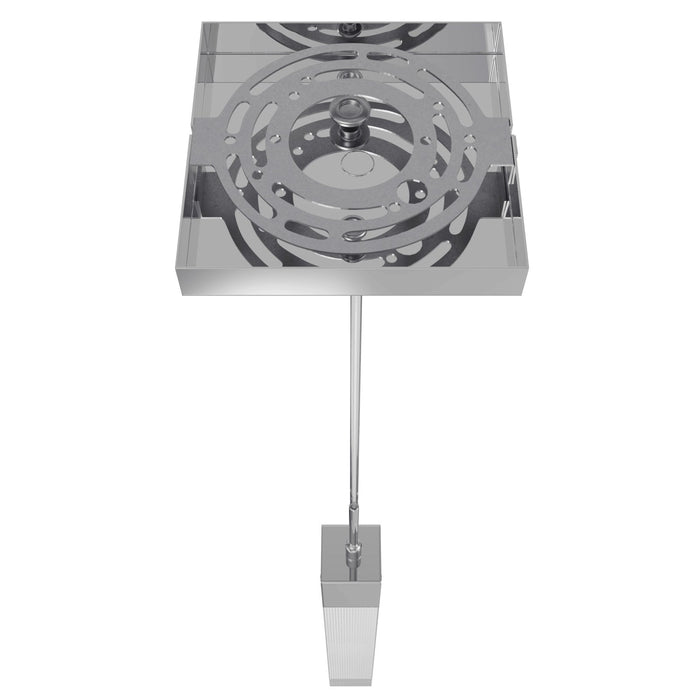 Pendant Light Avenue Lighting HF1901-1-GL-CH-SNW The Original Glacier 1-Light 2"W LED Mini Pendant in Polished Chrome/Snow Crystal Avenue Lighting