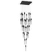 Chandelier Avenue Lighting HF1903-41-GL-BK-SNW The Original Glacier 41-Light 36"W Multi-Light Chandelier in Black/Snow Crystals Avenue Lighting