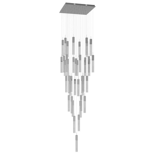 Chandelier Avenue Lighting HF1903-41-GL-CH-SNW The Original Glacier 41-Light 36"W Multi-Light Chandelier in Polished Chrome/Snow Crystals Avenue Lighting