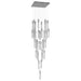 Chandelier Avenue Lighting HF1903-41-GL-CH-SNW The Original Glacier 41-Light 36"W Multi-Light Chandelier in Polished Chrome/Snow Crystals Avenue Lighting