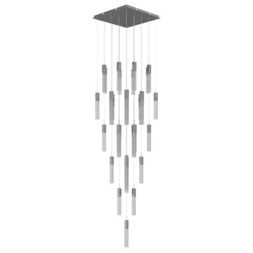 Chandelier Avenue Lighting HF1903-41-GL-CH-SNW The Original Glacier 41-Light 36"W Multi-Light Chandelier in Polished Chrome/Snow Crystals Avenue Lighting