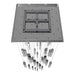 Chandelier Avenue Lighting HF1903-41-GL-CH-SNW The Original Glacier 41-Light 36"W Multi-Light Chandelier in Polished Chrome/Snow Crystals Avenue Lighting