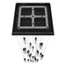Chandelier Avenue Lighting HF1904-25-GL-BK-SNW The Original Glacier 25-Light 28"W Multi-Light Chandelier in Black/Snow Crystals Avenue Lighting