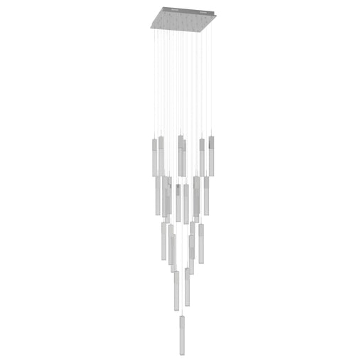Chandelier Avenue Lighting HF1904-25-GL-CH-SNW The Original Glacier 25-Light 28"W Multi-Light Chandelier in Polished Chrome/Snow Crystals Avenue Lighting