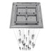 Chandelier Avenue Lighting HF1904-25-GL-CH-SNW The Original Glacier 25-Light 28"W Multi-Light Chandelier in Polished Chrome/Snow Crystals Avenue Lighting