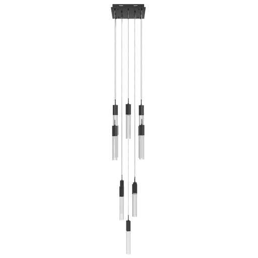 Chandelier Avenue Lighting HF1905-13-GL-BK-SNW The Original Glacier 13-Light 20"W Multi-Light Chandelier in Black/Snow Crystals Avenue Lighting