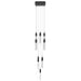 Chandelier Avenue Lighting HF1905-13-GL-BK-SNW The Original Glacier 13-Light 20"W Multi-Light Chandelier in Black/Snow Crystals Avenue Lighting