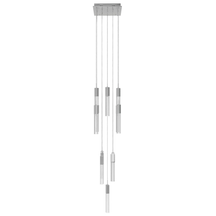 Chandelier Avenue Lighting HF1905-13-GL-CH-SNW The Original Glacier 13-Light 20"W Multi-Light Chandelier in Polished Chrome/Snow Crystals Avenue Lighting